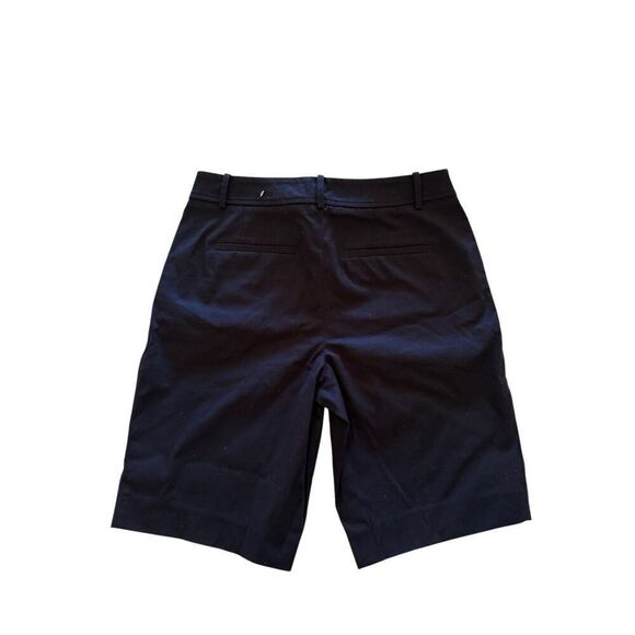 NWT Talbots Womens Navy Blue Flat Front Cotton Stretch Chino Perfect Shorts Sz 6 - Picture 10 of 13